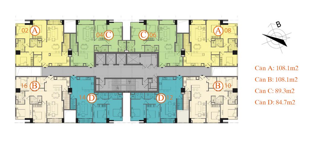 Mặt bằng dự án The Nelson 29 Láng Hạ