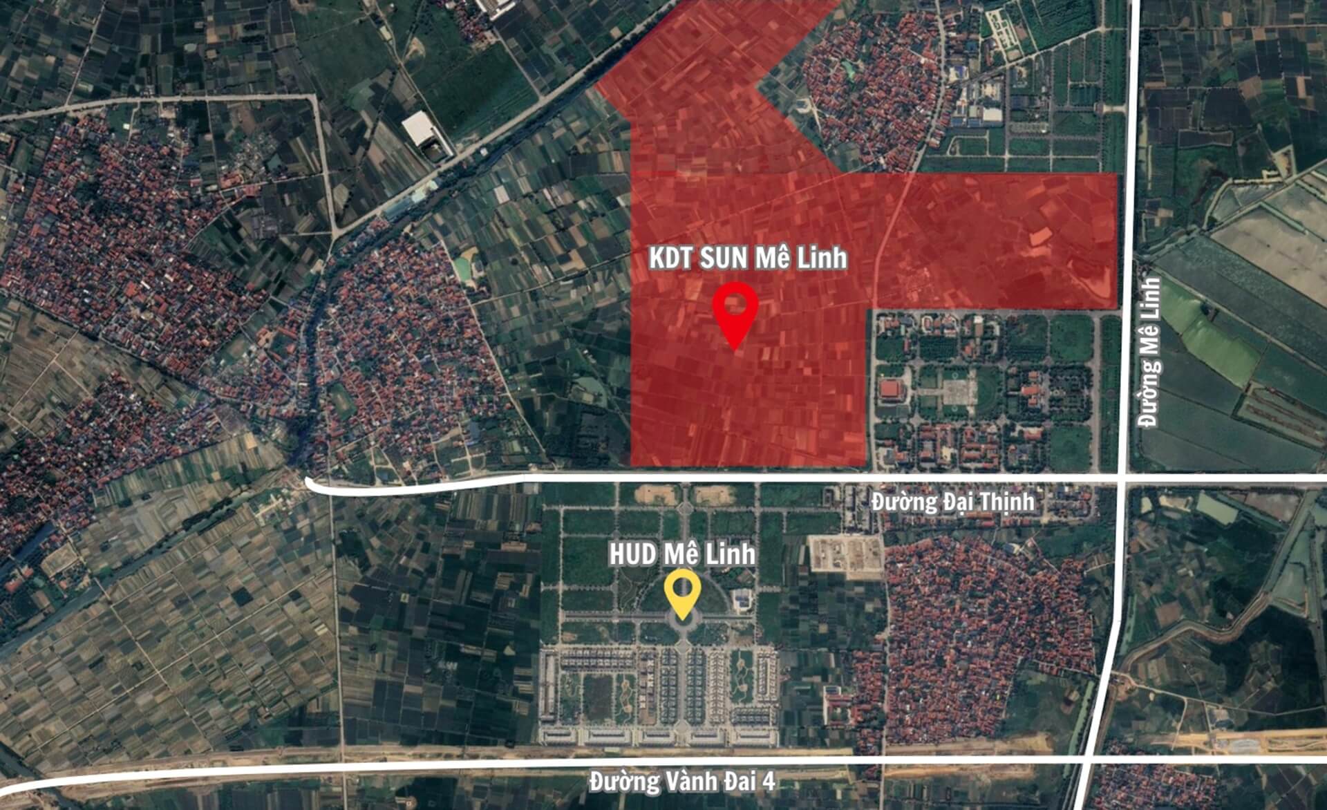 Sun mê Linh VỊ trí