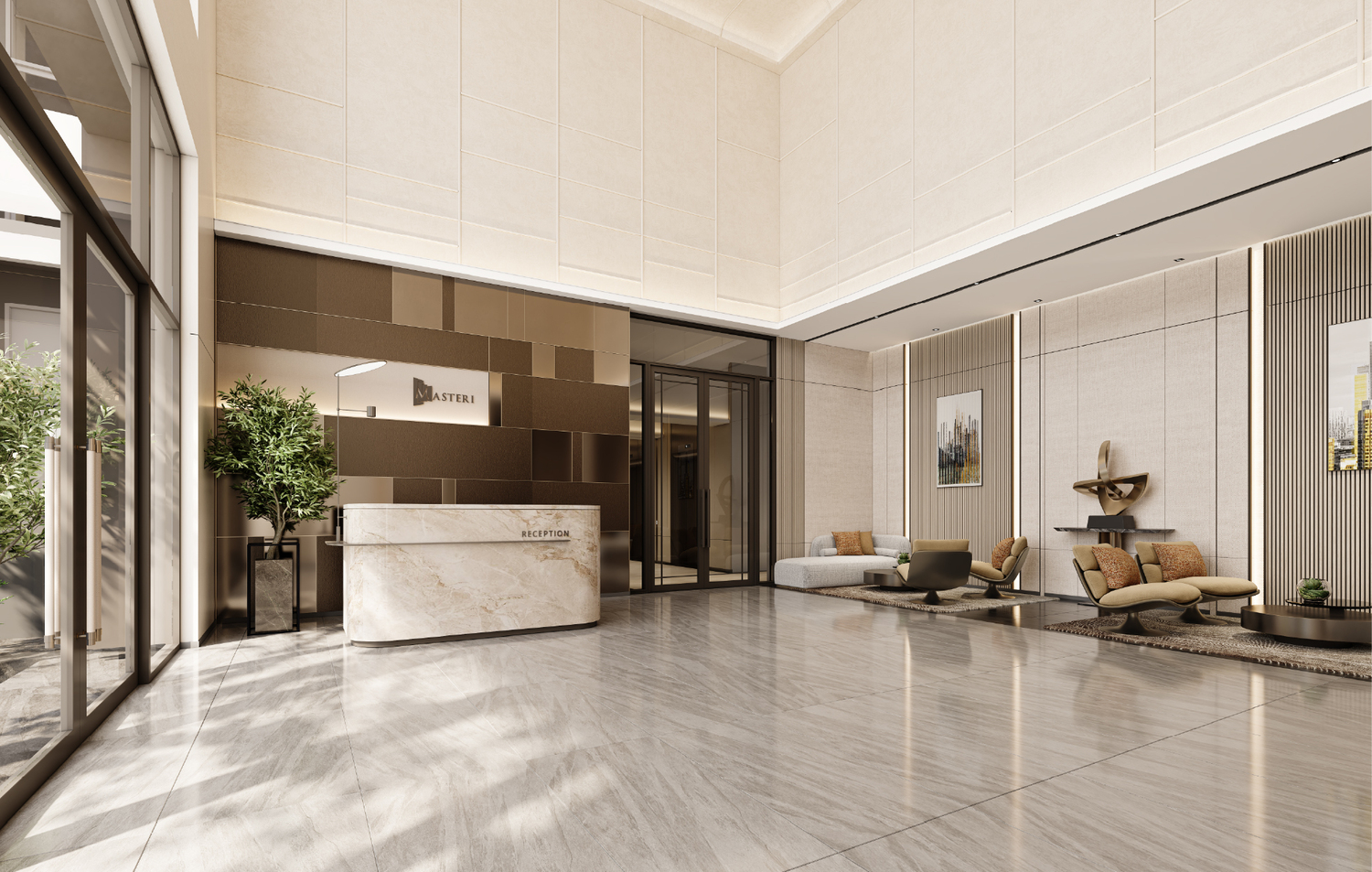 Chung cư MIK Bắc Giang sảnh căn hộ