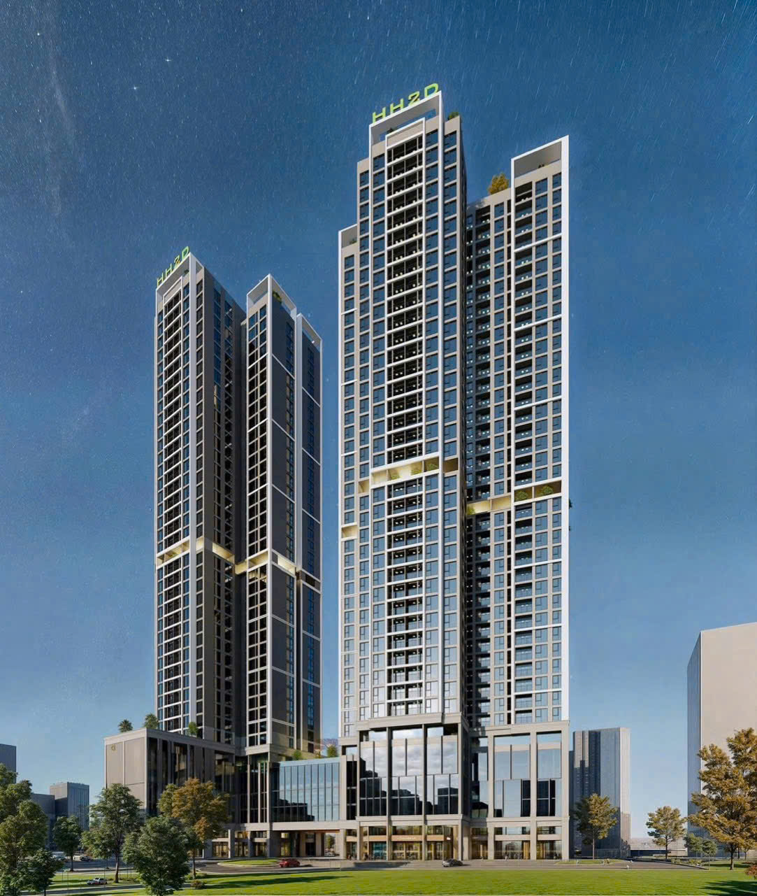 Chung cư Vietradico Nam An Khánh phối cảnh