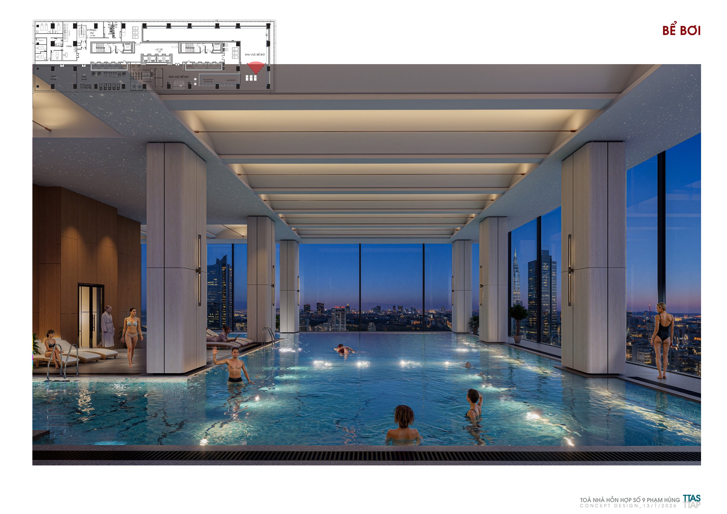 Grand Era Residence tiện ích bể bơi