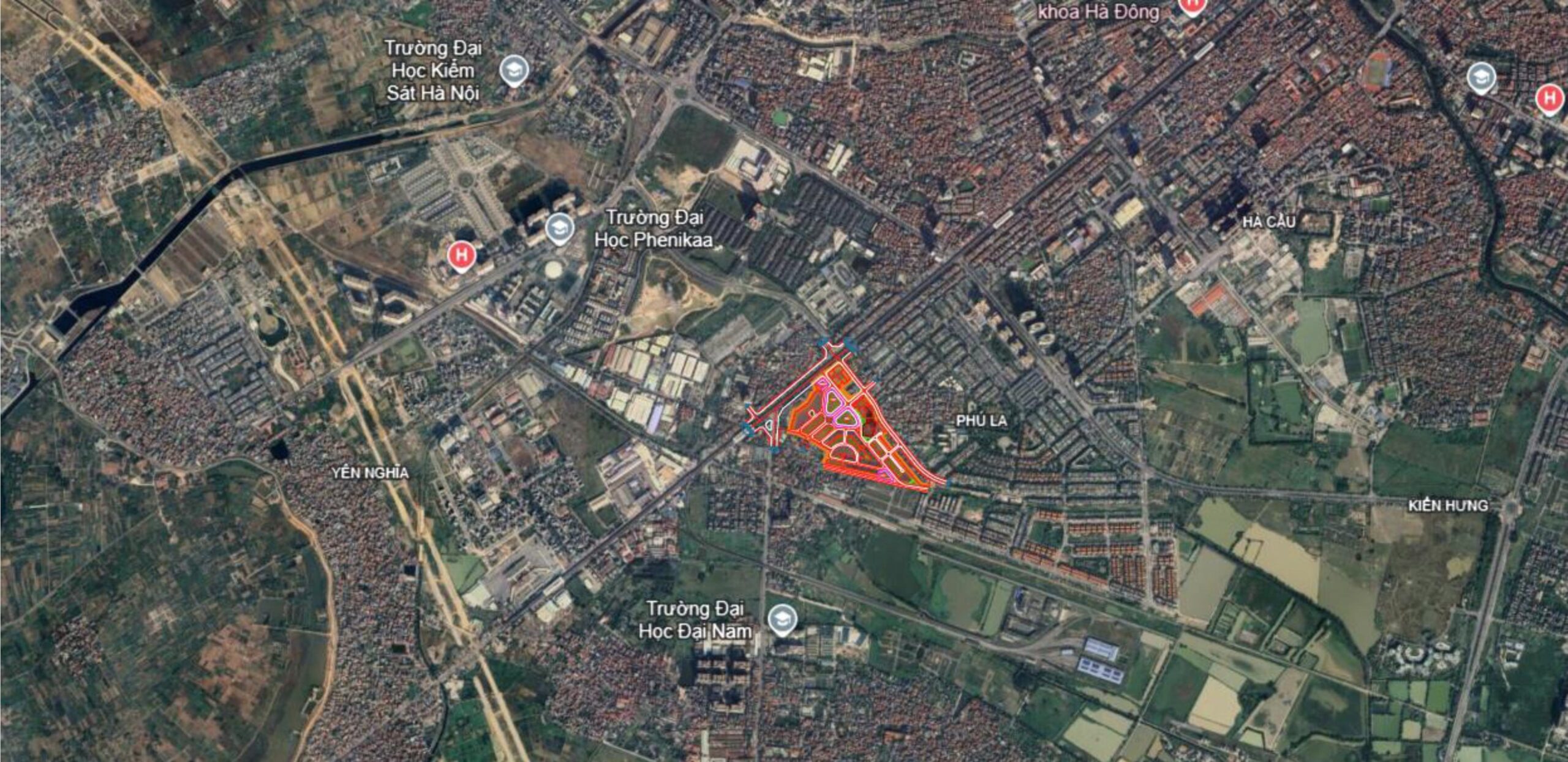 vị trí the vista văn la hà đông