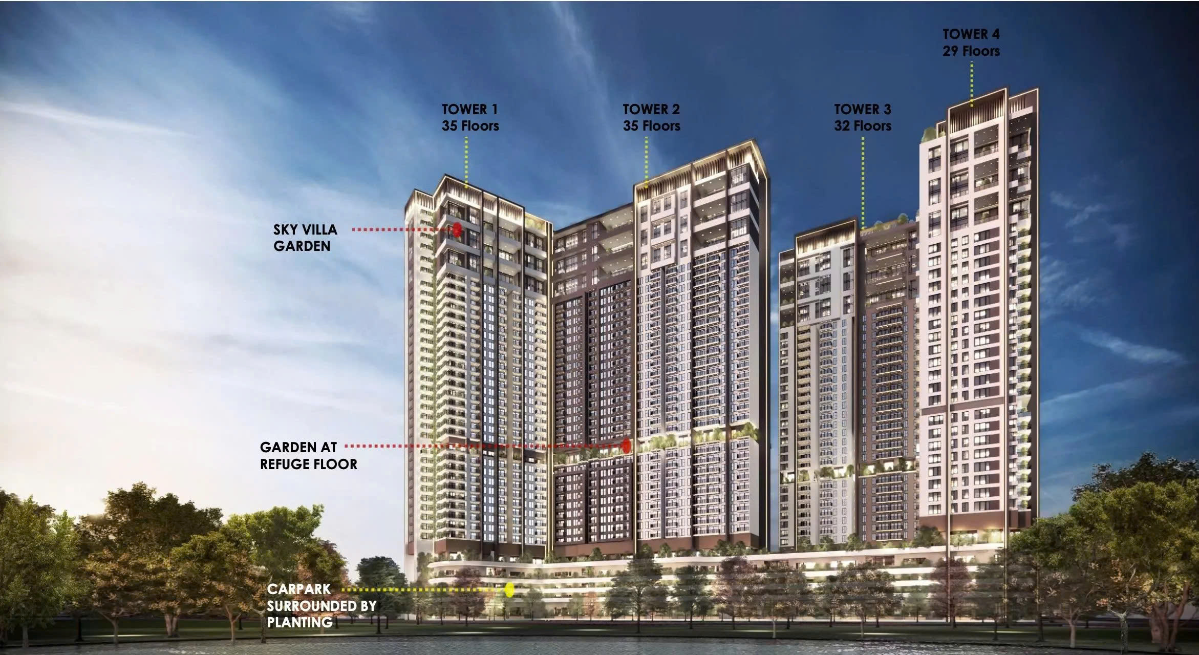 Phối cảnh Le Parc Palace Hà Đông